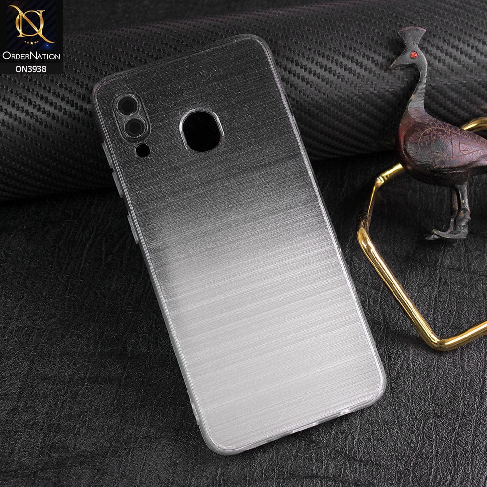Samsung Galaxy A20 Cover - Design 1 - All New Stylish Dual Color Soft Silicone Protective Case With Camera Lense Protection