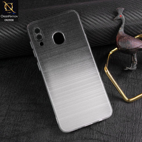 Samsung Galaxy A30 Cover - Design 1 - All New Stylish Dual Color Soft Silicone Protective Case With Camera Lense Protection
