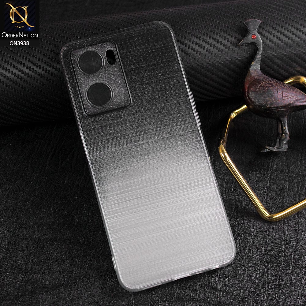 Oppo A57s Cover - Design 1 - All New Stylish Dual Color Soft Silicone Protective Case With Camera Lense Protection