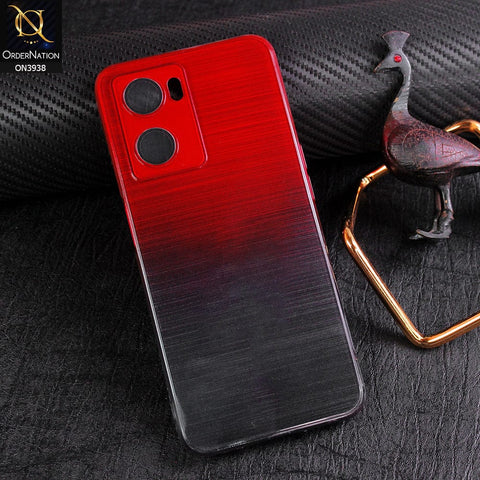 Oppo A57e Cover - Design 4 - New Rainbow Style Soft Silicone Borders Clear Back Case With Electroplating Camera Ring