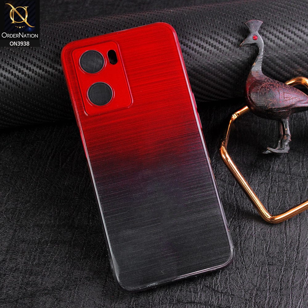 Oppo A77 4G Cover - Design 4 - New Rainbow Style Soft Silicone Borders Clear Back Case With Electroplating Camera Ring