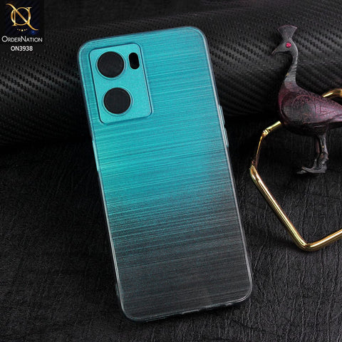 Oppo A77s Cover - Design 7 - New Rainbow Style Soft Silicone Borders Clear Back Case With Electroplating Camera Ring