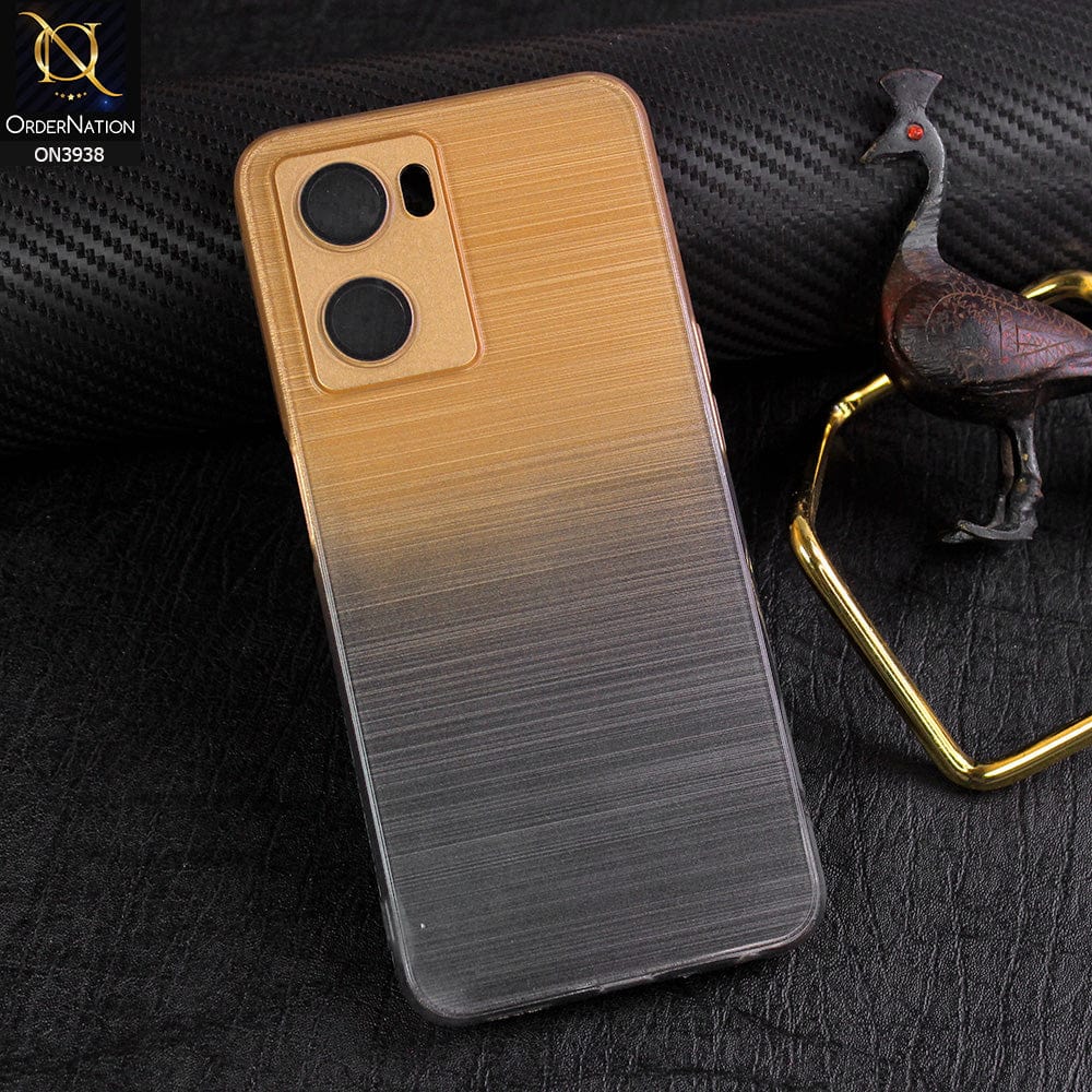 Oppo A57s Cover - Design 8 - New Rainbow Style Soft Silicone Borders Clear Back Case With Electroplating Camera Ring
