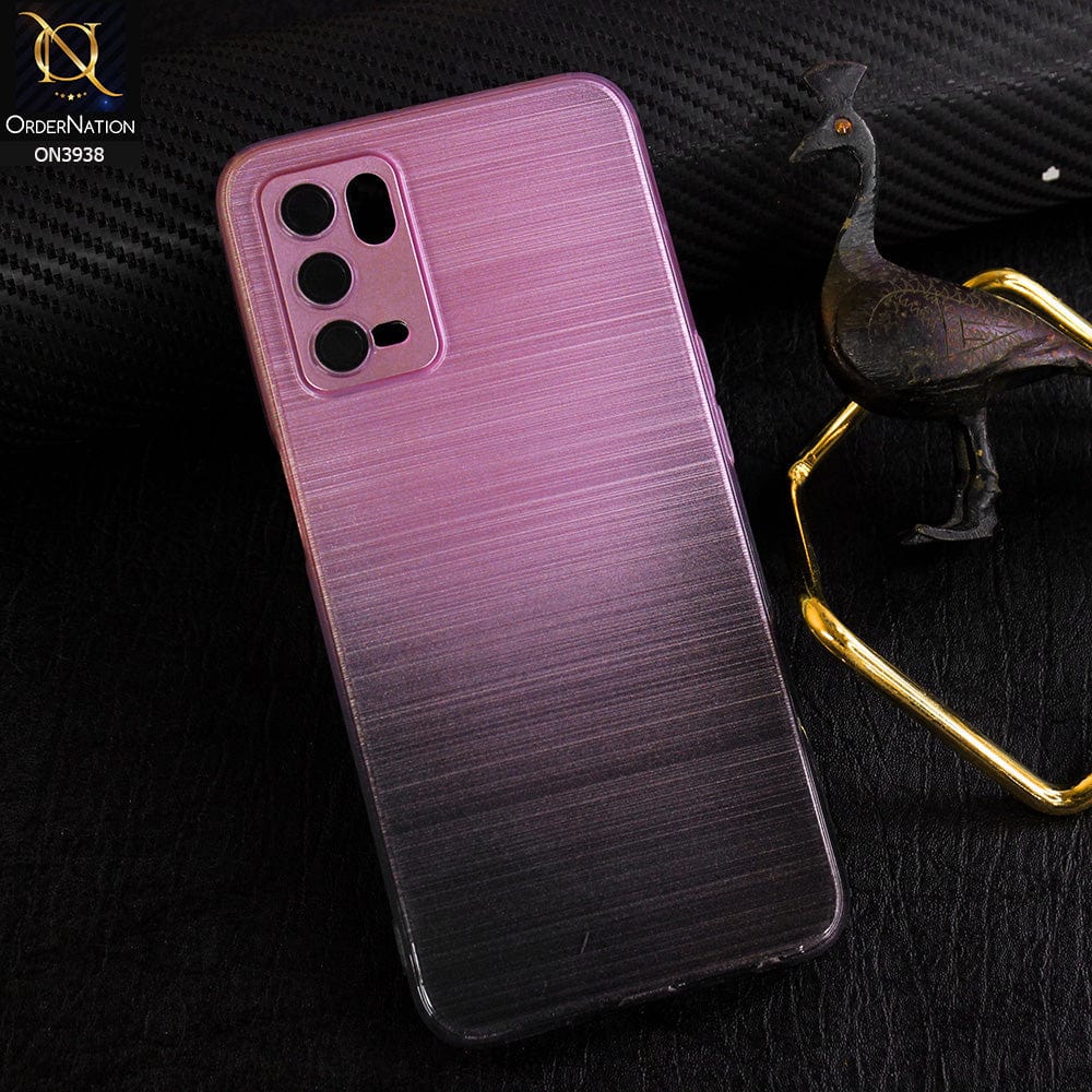 Oppo A16 Cover - Design 3 - New Rainbow Style Soft Silicone Borders Clear Back Case With Electroplating Camera Ring
