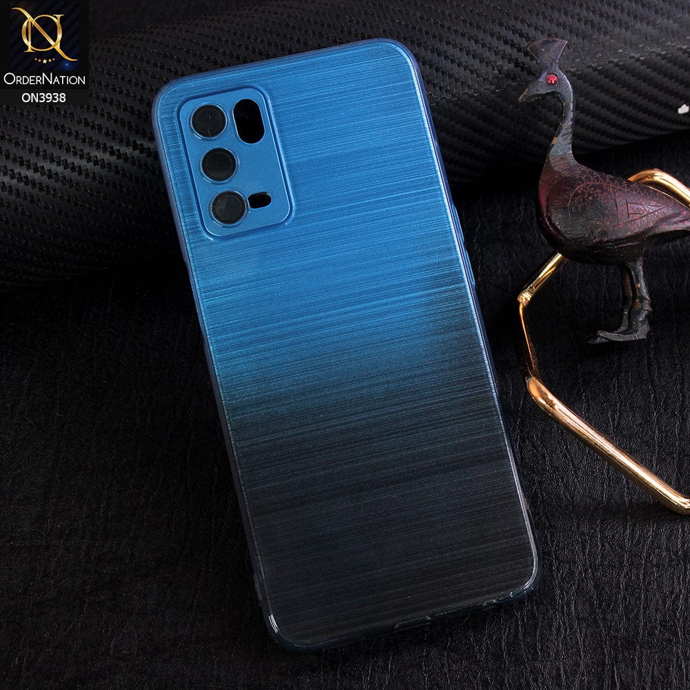 Oppo A16 Cover - Design 5 - New Rainbow Style Soft Silicone Borders Clear Back Case With Electroplating Camera Ring