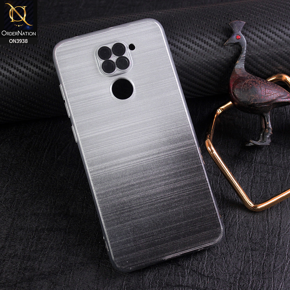 Xiaomi Redmi Note 9 Cover - Design 2 - New Rainbow Style Soft Silicone Borders Clear Back Case With Electroplating Camera Ring