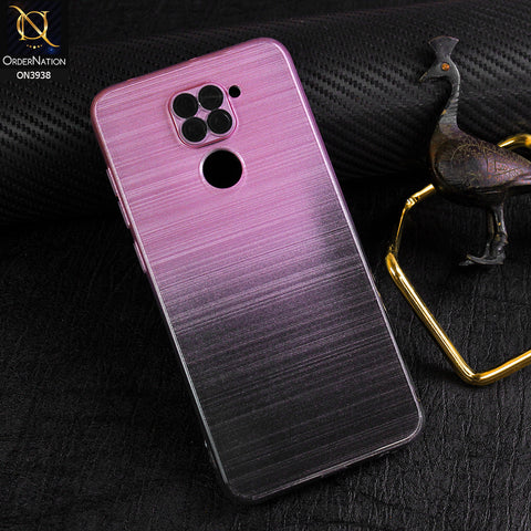 Xiaomi Redmi Note 9 Cover - Design 3 - New Rainbow Style Soft Silicone Borders Clear Back Case With Electroplating Camera Ring