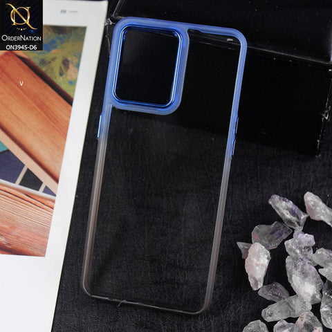 Oppo Reno 7 4G Cover - Design 6 - New Rainbow Style Soft Silicone Borders Clear Back Case With Electroplating Camera Ring