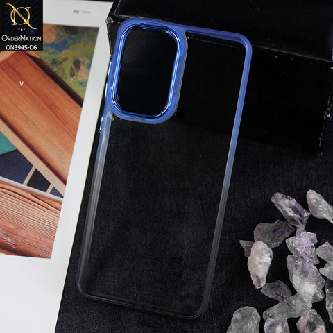 Samsung Galaxy A32 Cover - Design 6 - New Rainbow Style Soft Silicone Borders Clear Back Case With Electroplating Camera Ring