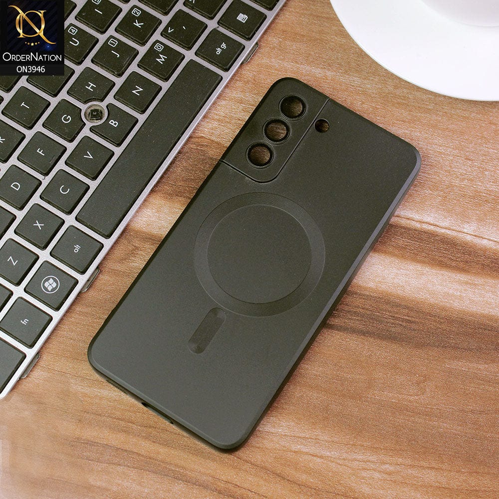 Samsung Galaxy S21 FE 5G Cover - Black - New Premium Durable Flex-Fit Protective MagSafe Case With Camera Lense Protection ( MagSafe Notification Enabled )