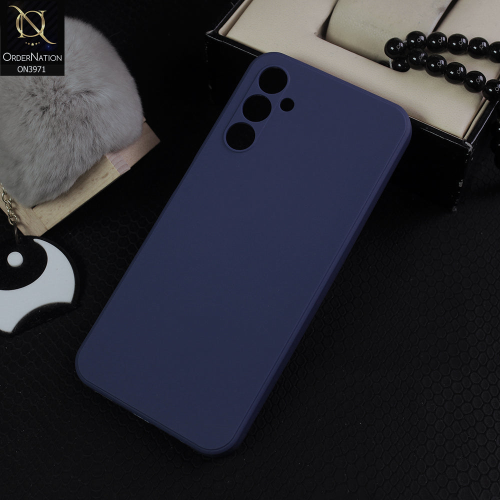 Samsung Galaxy A14 5G Cover - Blue -  New Colored Soft Silicon Case With Camera Bumper Protection