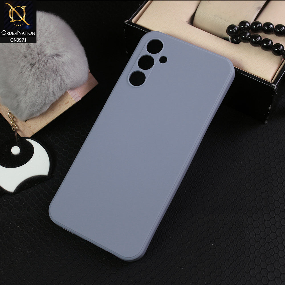 Samsung Galaxy A14 Cover - Gray -  New Colored Soft Silicon Case With Camera Bumper Protection