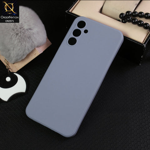 Samsung Galaxy A14 Cover - Gray -  New Colored Soft Silicon Case With Camera Bumper Protection