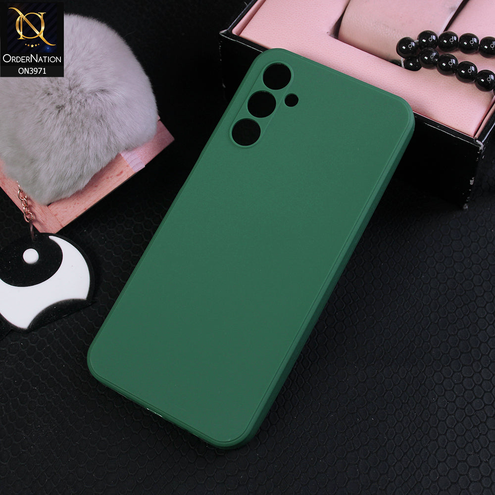 Samsung Galaxy A14 5G Cover - Green -  New Colored Soft Silicon Case With Camera Bumper Protection
