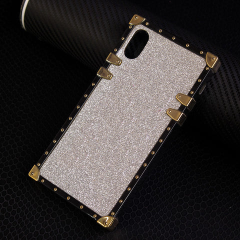iPhone X Cover - Silver - New Bling Bling Sparkle Shiny Soft Silicone Case
