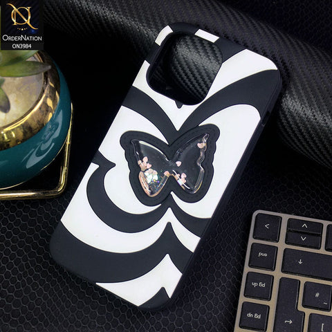 iPhone 13 Pro Max Cover - Black -  Rubberized Tpu+Pc Anti Scratch Shiny Soft Case
