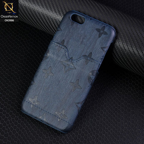 iPhone 6S / 6 Cover - Blue - New Printed Flower Style Protected Hard Case