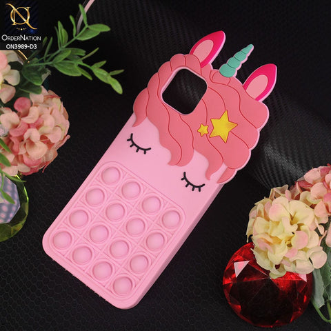 Oppo A16K Cover - Design 3 - 3D Cute Cartoon POP It Bubble Relieve Stress Soft Case