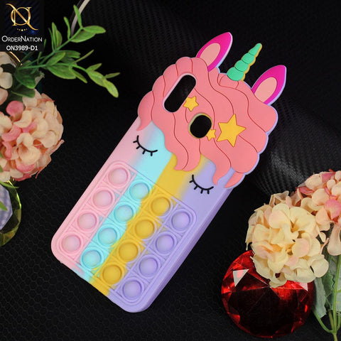 Samsung Galaxy A30 Cover - Design 1 - 3D Cute Cartoon POP It Bubble Relieve Stress Soft Case