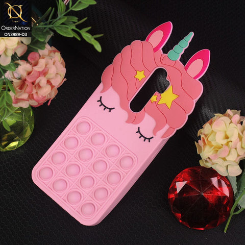 Oppo A9 2020 Cover - Design 3 - 3D Cute Cartoon POP It Bubble Relieve Stress Soft Case