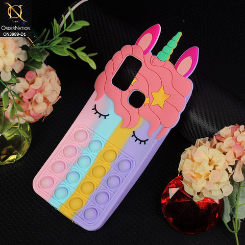 Infinix Hot 9 Play Cover - Design 1 - 3D Cute Cartoon POP It Bubble Relieve Stress Soft Case