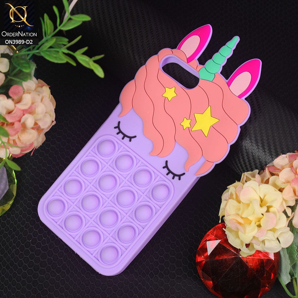 iPhone 6S / 6 Cover - Design 2 - 3D Cute Cartoon POP It Bubble Relieve Stress Soft Case
