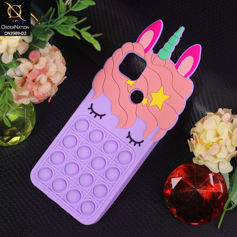 Xiaomi Redmi 9C Cover - Design 2 - 3D Cute Cartoon POP It Bubble Relieve Stress Soft Case