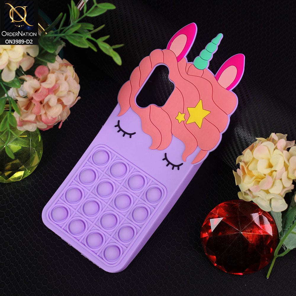 Samsung Galaxy A13 Cover - Design 2 - 3D Cute Cartoon POP It Bubble Relieve Stress Soft Case