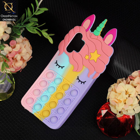 Samsung Galaxy A32 Cover - Design 1 - 3D Cute Cartoon POP It Bubble Relieve Stress Soft Case