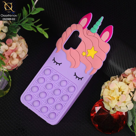 Samsung Galaxy A32 Cover - Design 2 - 3D Cute Cartoon POP It Bubble Relieve Stress Soft Case