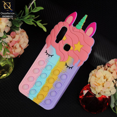 vivo Y11 (2019) Cover - Design 1 - 3D Cute Cartoon POP It Bubble Relieve Stress Soft Case