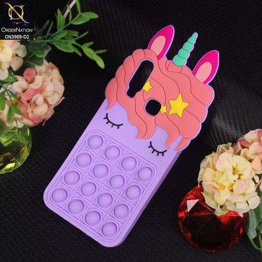 vivo Y11 (2019) Cover - Design 2 - 3D Cute Cartoon POP It Bubble Relieve Stress Soft Case