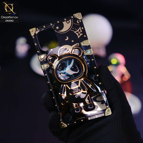 iPhone 11 Pro Cover - Black - New Luxury Space Case With Astronode Cute Folding Stand Holder Case