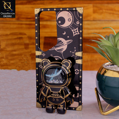 Tecno Pova Neo 2 - Black - New Luxury Space Case With Astronode Cute Folding Stand Holder Case
