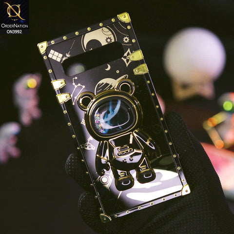 Samsung Galaxy S10 5G Cover - Black - New Luxury Space Case With Astronode Cute Folding Stand Holder Case