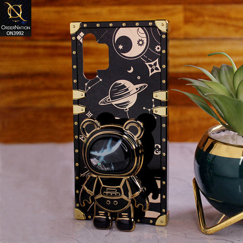 Samsung Galaxy A13 5G - Black - New Luxury Space Case With Astronode Cute Folding Stand Holder Case