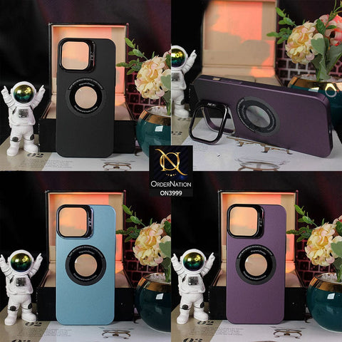 iPhone 14 Pro Max Cover - Deep Purple - New Premium Lens Protector Kickstand Protective MagSafe Case