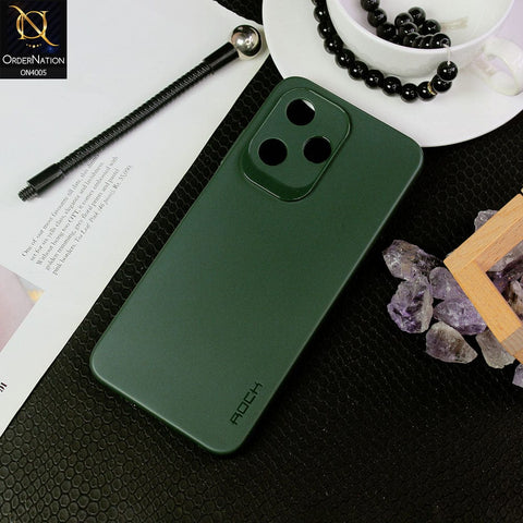 Infinix Hot 30 Play Cover - Green - New Hybrid Rock Soft Silicon Case With Shiny Camera Ring