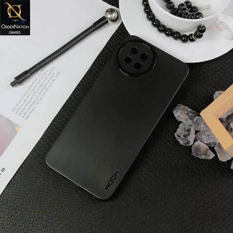 itel S23 Cover - Black - New Hybrid Rock Soft Silicon Case With Shiny Camera Ring
