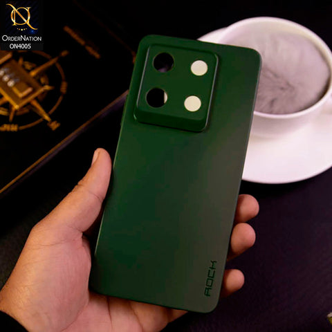 Infinix Note 30 Pro - Green - New Hybrid Rock Soft Silicon Case With Shiny Camera Ring