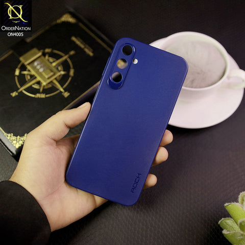 Infinix Hot 20i - Blue - New Hybrid Rock Soft Silicon Case With Shiny Camera Ring
