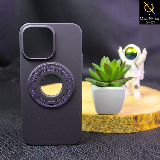 iPhone 13 Pro Max Cover - Deep Purple - Cocosini Brand Magnetic Shell Phone Case