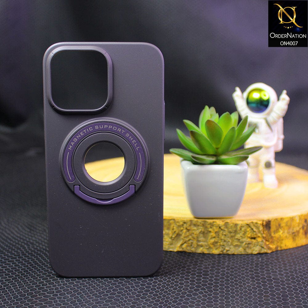 iPhone 14 Pro Cover - Deep Purple - Cocosini Brand Magnetic Shell Phone Case