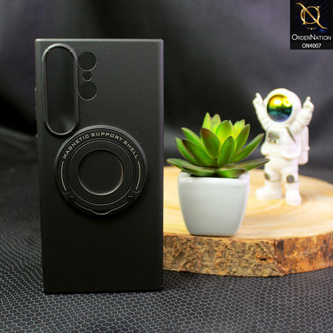 Samsung Galaxy S23 Ultra 5G Cover - Black - Cocosini Brand Magnetic Shell Phone Case