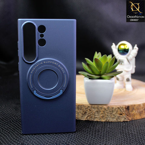 Samsung Galaxy S23 Ultra 5G Cover - Blue - Cocosini Brand Magnetic Shell Phone Case