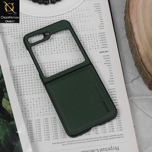 Samsung Galaxy Z Flip 5 5G Cover - Green - Eouro Slim Designed Protective Folding Classic Case ( No Signal Loss )