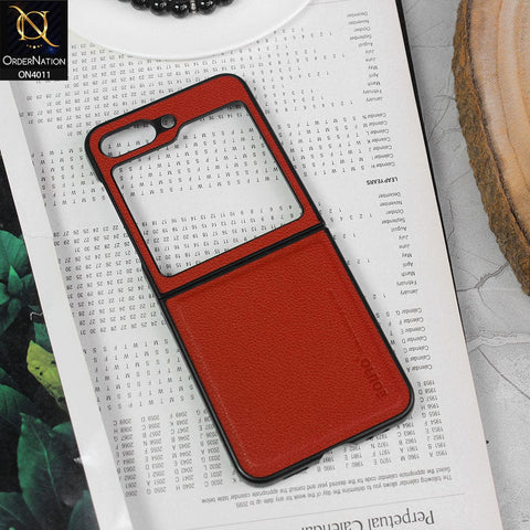 Samsung Galaxy Z Flip 5 5G Cover - Red - Eouro Slim Designed Protective Folding Classic Case ( No Signal Loss )