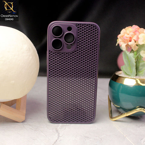 iPhone 14 Pro Max Cover - Purple - Heat Dissipation Cooling  Camera Lens Protector Phone Case