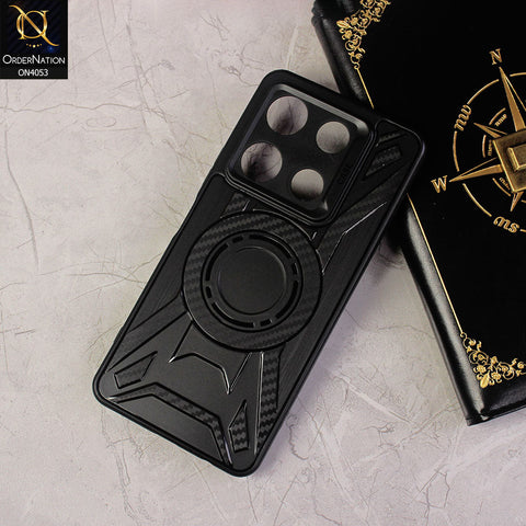 Infinix Note 30 Pro Cover - Black - Shockproof Soft Silicon Case With Camera Bumper Protection Case