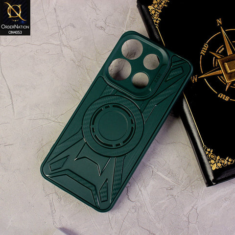 Infinix Smart 7 Cover - Green - Shockproof Soft Silicon Case With Camera Bumper Protection Case